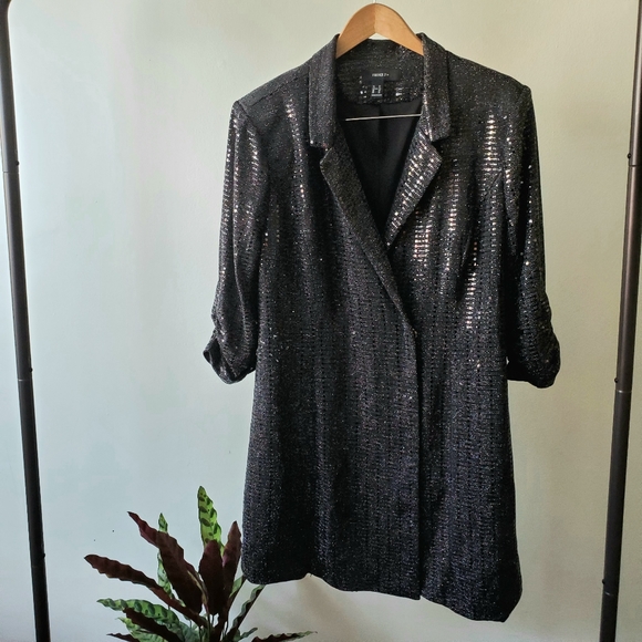black sequin jacket forever 21